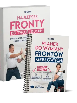 Zestaw: E-book "Najlepsze fronty do Twojej kuchni" + Planer "Wymień fronty bez wtopy"